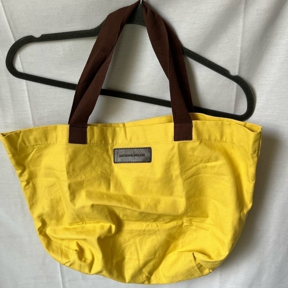 Antonio Melani Yellow Tote / Beach Bag - Picture 1 of 11